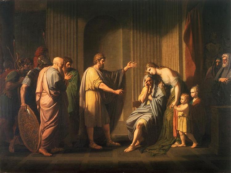 Benjamin West Cleombrotus Ordered into Banishment by Leonidas II, King of Sparta